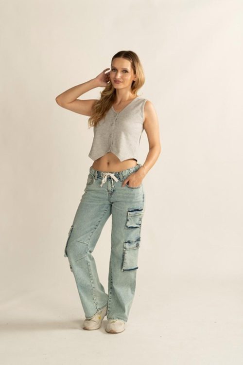 Multi Cargo W Buckle & Drawstring (Recommend to place the order 1 size up)