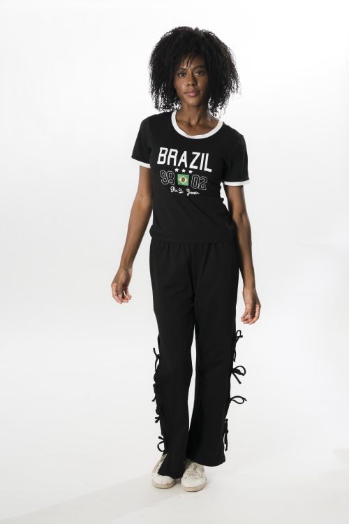 Round Tees Top + Tie Up Pant (Recommended to place order by 1 size up)